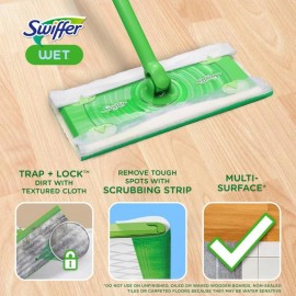 Swiffer Sweeper Wet Mopping Cloths, Mops for Floor Cleaning, Open-Window Fresh, 