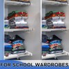 Gerrii 2 Pcs Closet Tension Shelf Rod Expandable Shelf Locker