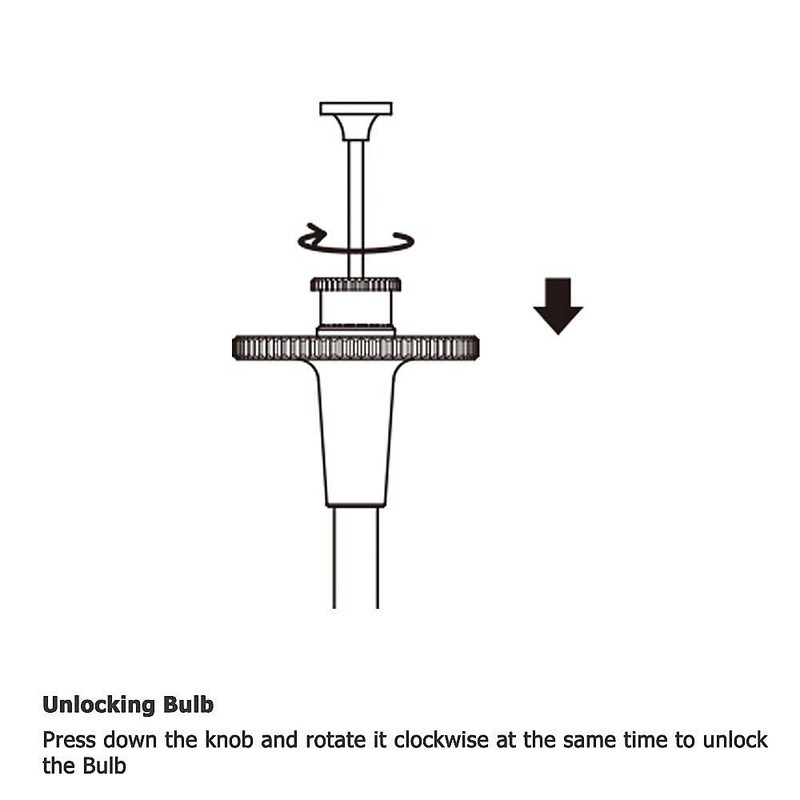 JJC TCR-70BK Black 70cm Threaded Cable Release, Mechanical Shutter Release