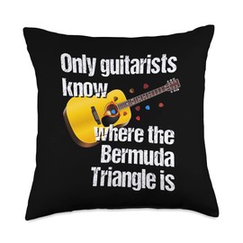 Guitar Pick Saying Funny Guitarist Quote Joke Guitar Picks Throw Pillow