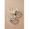 Mud Pie Ceramic Fruit Basket Set, Small 2 1/2" x