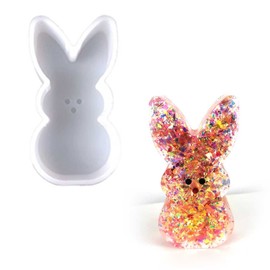 Duawenki Rabbit Snowman Shape Car Freshie Silicone Mold for Making Soap Aroma Beads Car Freshie Candle Pendant Resin