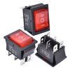 APIELE 3Pcs 3 Position Rocker Toggle Switch DPDT 6 Pin