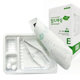 Meditop Top Dressing Kit E Type 10 pcs Sterile Dressing Bad / 메디탑 탑드레싱 키트 E형 10개입 멸균 드레싱 밧드