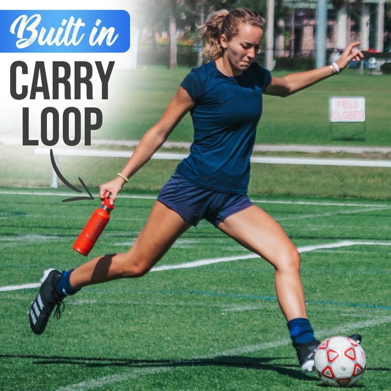 Coldest Sports Water Bottle with Straw Lid Vacuum Insulated Stainless