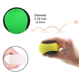 Airoads Water Bouncing Ball - 2 Pack Stress Relief Ball for Swimming, Beach & Outdoor Activity (Yellow + Green, 5.5cm)