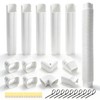 Rogvoc Mini Split Line Set Cover Kit,15 Pcs PVC Pipe