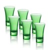 M&N HOME Green 2 Oz Shot Glasses, Set of 6,