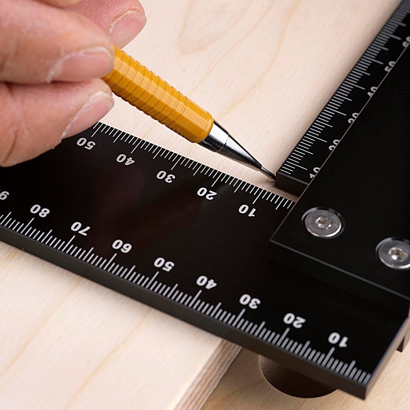 Woodraphic 300mm Precision Machinist Square – Long CNC Metric Layout
