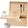 Youpehom Large bamboo box, locked storage decorative box with combination