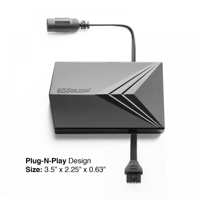 6 Compact Pods + 2 Flex Strips 7 Color Remote