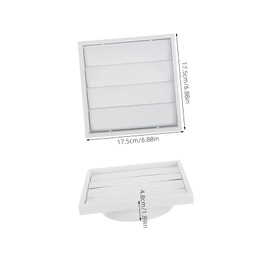 COHEALI Louvered Dryer Vent Cover Design Air Vent Cap with Screen for Exterior Wall Weatherproof Protection Against Rain Wind Easy Installation for Home Ventilation Systems