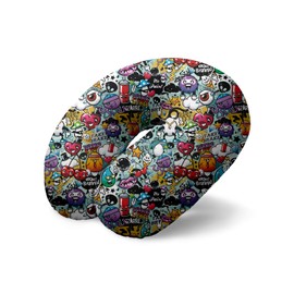 I-TOTAL® - Travel Pillow / Travel Neck Pillow Soft for Neck Support / Pillow Funny Travel Pillow, Graffiti