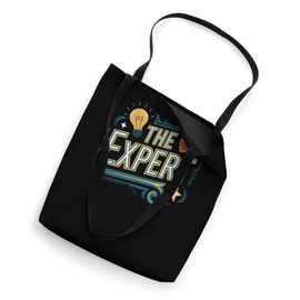 Minimalist The Expert Phrase Typography Tote Bag