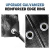 RAINDEWAY Black Tarp 6x8 Feet, UV Resistant, 8 Mil Multipurpose