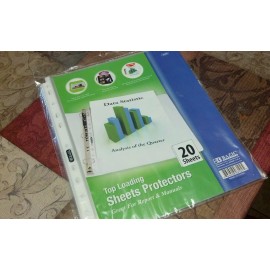 bazic 20 x Sheet Protectors, Top-Load, 11"x 8.5" inch