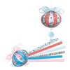 Ursus 24190099 Design Stripes Mini Paper Balls Spring Fever, 132