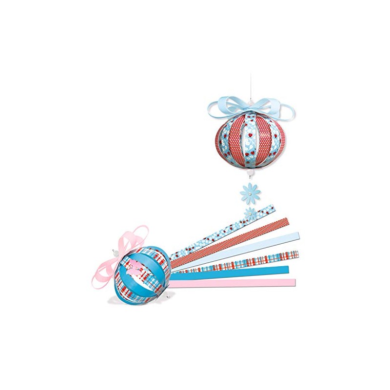 Ursus 24190099 Design Stripes Mini Paper Balls Spring Fever, 132