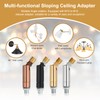 sourcing map Sloped Ceiling Adapter, 90/345 Degree 61x19mm M10 Fine