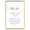 White Pearl Stud Earrings, Mother of the Bride Gift Earrings,