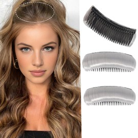 WUODHTW 2Pcs Hair Bun Invisible False Hair Clip Bump Up Comb Clip Bun Hair Fluffy Hair Pad Women Thinning Hair Accessories