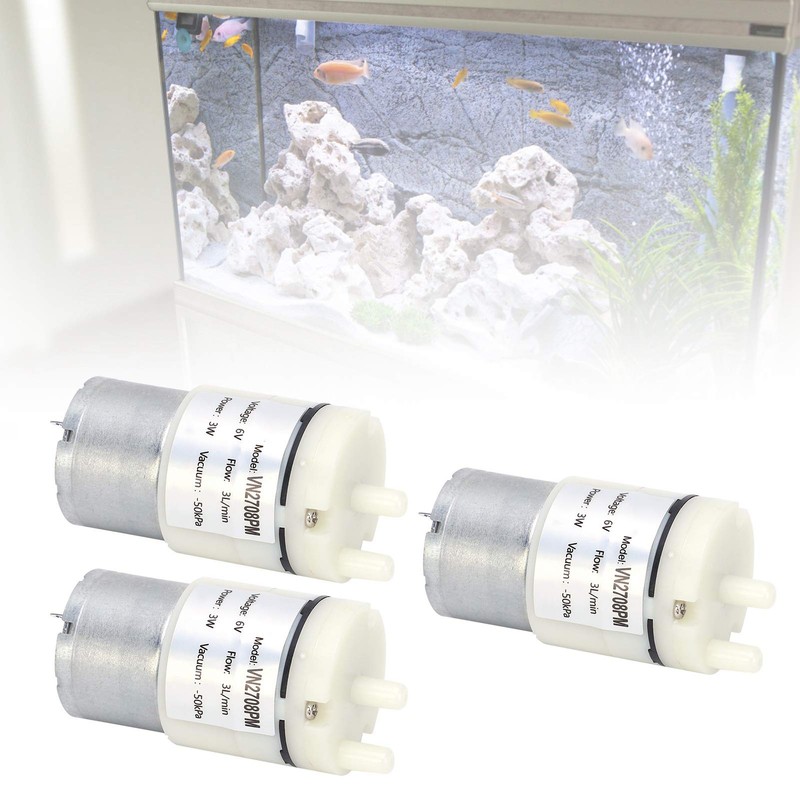 3Pcs DC 6V Mini Diaphragm Type Air Pumps Water Pump,