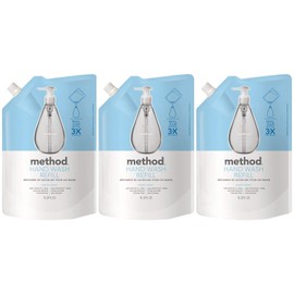 Method Gel Hand Soap Refill, Sweet Water, 34 Fl Oz (Pack of 3)