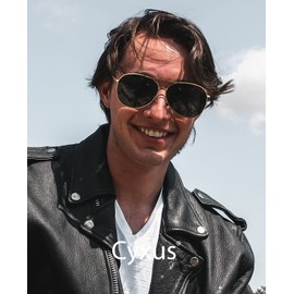 Cyxus Sunglasses Men Women Polarized Classic Outdoor UV400 Driving Fishing Travel Sunglasses