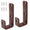 Waziaqoc 2 Pack Bed Ladder Hooks Brackets, 1 Inch J