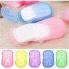 Unbranded 100 Sheets Paper Soap Portable Travel Hand Washing Soluble