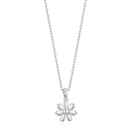 Philip Jones Silver Plated Daisy Necklace