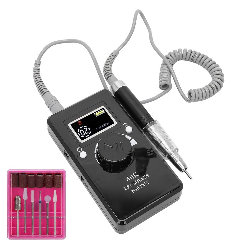 Portable Manicure Pedicure Nail Drill Kit Electric Nail Drill Machine