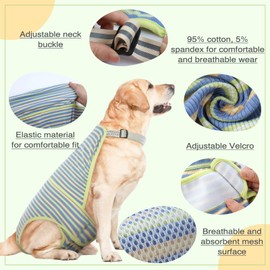 OUOBOB Dog Diapers Female,Female Dog Diapers for Heat Large Dogs, Washable Onesie Sanitary Pantie with Adjustable Suspender Washable, Reusable Period Panties Doggie Diaper, XL