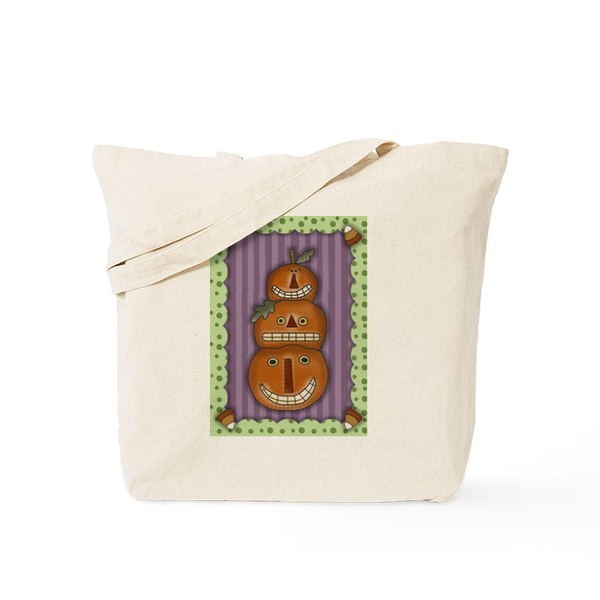 CafePress Jack O Lantern Halloween Tote Bag Reusable Natural Beige