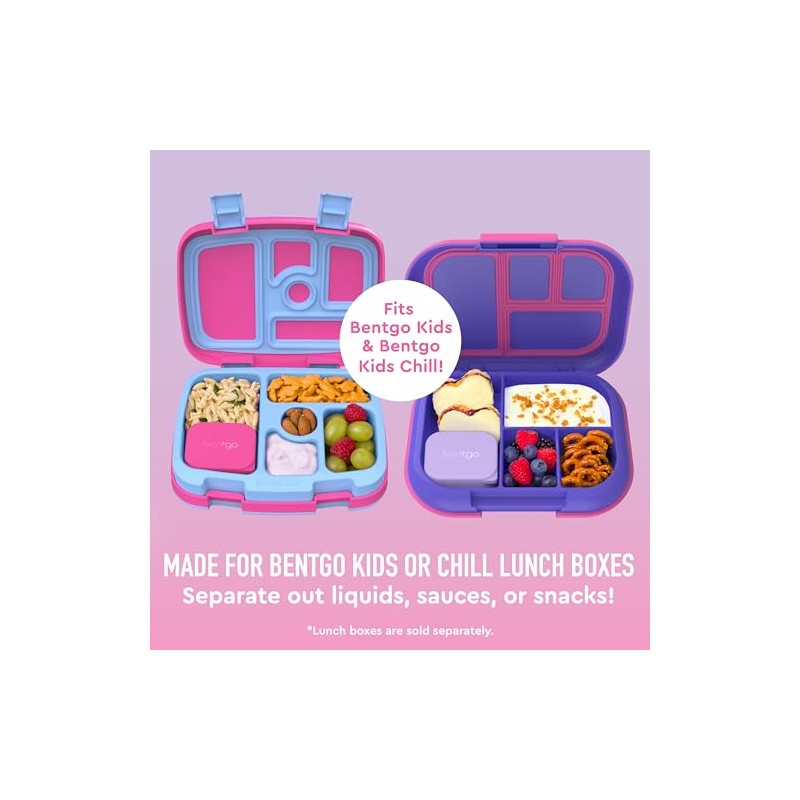 Bentgo Sidekicks - Juego de 2 recipientes de silicona, tazas