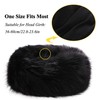 SUNFURA Women's Faux Fur Headband Winter Earwarmer Earmuff with Stretch,Black