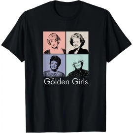 The Golden Girls-Cute Color Block Group T-Shirt Cotton/Polyester SleevelessColor: Multicolor, Size: 3 XL