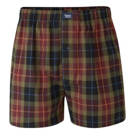 Charles Wilson 6 Pack Woven Boxer Shorts (S, Tartan Check 88)