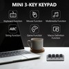 4 Key Mini Keypad USB C Wired Dustproof Red Switch