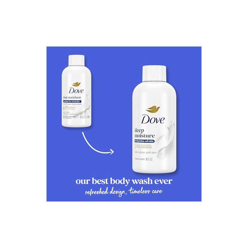 Dove Nutrium Moisture Deep Moisture Body Wash, 3 Ounces
