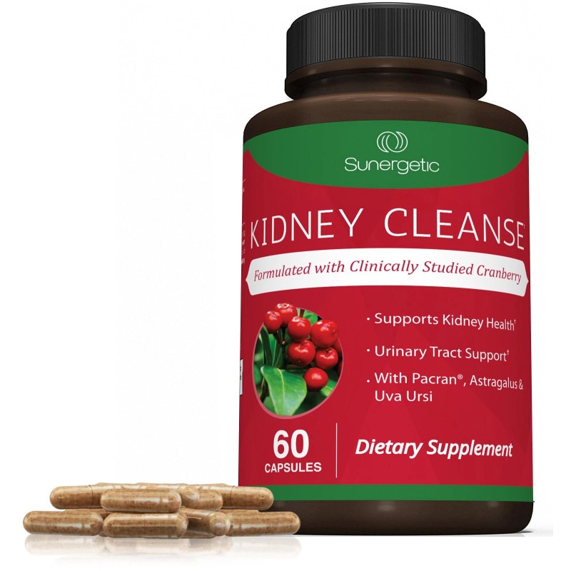 Kidney Cleanse Supplement-Kidney Support Formula With Cranberry - 60 Capsules