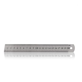Stainless Steel Ruler Steel Ruler Measuring Tool with Double Sided Scale 20cm