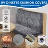ANARACHON Leather Look RV Camper Dinette Cushion Covers, Washable RV