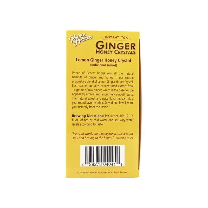 Prince Of Peace Tea Gingr Hny Crystals