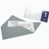 Yamazakura 351372 Message Card Bio Envelopes, Squall Gray