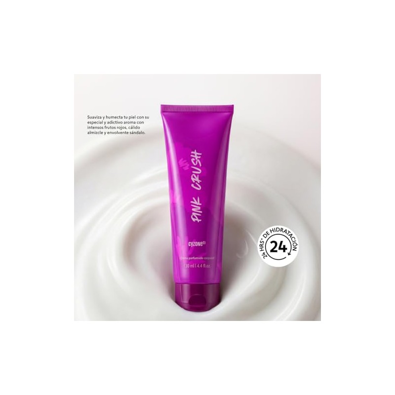 Cyzone Crema Corporal Perfumada Pink Crush 130 Hidratación 24h Aroma