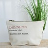 Geschenk für Lehrerin | Kosmetiktasche aus Canvas-Baumwolle | Eine Frau