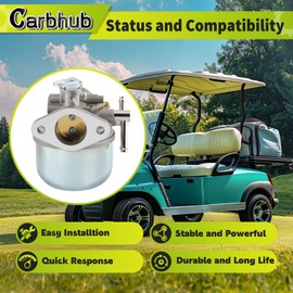Carbhub 1014541 Carburetor Replacement Number 1012508, 1014541, SO6103010, 520-182 for Red Hawk Carb-019A for Nivel 17551 for Gas Club Car 1984-1991 DS models 341cc Kawasaki