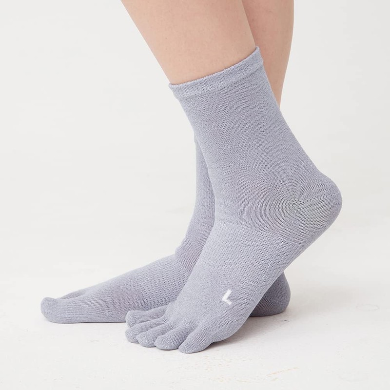 Gunze Socks Washiito Japanese Paper Yarn Soft Elastic Cuff Left