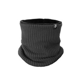 Manufaktur13 Knit Neck Warmer - Scarf, Tube Scarf, Fleece Scarf, Multifunctional Scarf, Scarf for Men and Women, Windproof, Outdoor, Grey Storm